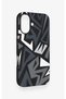 iPhone 16 Compatible Geometric Block Pattern Silicone Case - 2