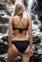 Egyptian Accessory Covered Strapless Bikini Set Black - 2