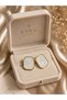 Pearlescent White Gold Stylish Earrings - 2