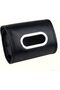 PU Car Tissue Holder,Multi-Functional Rectangular Napkin Box with Securing Strap,Black