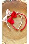 Women's 2-Piece Bow Maternity Crown & Satin Ribbon Crown Hair Band - 3