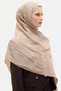 Naia Jacquard Shawl Chain Pattern - Mink - 3