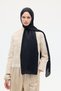 Italian Jacquard Shawl Leopard Pattern - Black - 4