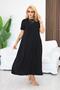 Plus Size Modal Fabric Pocket Flared Dress
