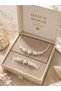 Women's Summer Necklace and Bracelet Set, Sea Star, 2-Piece, White Color, Beach, Sea, Vacation, Honeymoon, Combination Necklace and Bracelet, Friend's Birthday, Valentine's Day Gift, Jewelry Accessory, Box Not Included. - 2
