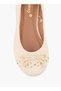 Girls Studded Bow Accent Ballerina Shoes - 4