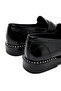 Women's Black Patent Leather Masculine Loafer Af45000412 - 8