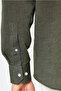 Long Sleeve Regular Fit 100% Linen Embroidered Shirt - 5