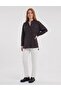 Double Pocket Hakim Collar Blouse Dark Brown
