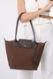 Women's Zippered Shoulder Bag Long - 7