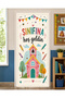 190X75Cm Elastic School Classroom Door Drape, Welcome to Class, Fabric Door Drape, Classroom Door, School Event Door Drape