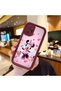 Xiaomi Redmi Note 10 Pro Compatible Case Camera Protector Minnie Pattern Burgundy Lover Couple Silicone Phone Case