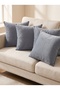 Set of 4 Velvet Cushion Covers 45X45 cm - Velvet Fabric Decorative Pillowcases - 2