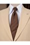 Italian Style Slim Fit Men's Pointed Collar Jacket Pants Suit Camel T20082-11 - 4