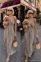 Bohemian Ethnic Patterned Backless Long Maxi Dress - 2