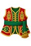 Children's Ottoman Prince Military Costume 2-Piece Cardboard Vest and Hat Set – Historical Soldier Costume with Drawstring Fastening - 3