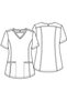 Ck786A Women's Scrubs Top – Imported, V-Neck, 3 Pockets, Zipper Pocket, and Comfortable Doctor/Nurse Top - 5