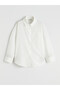 Trendlucky Girls' Poplin Shirt with Long Sleeves and Difference - 3