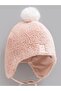 Baby Girl Winter Hat, Welsoft Outside, Combed Cotton Pompom Inside, Winter Hat Beanie - 2