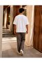 Running Greyhound – White Oversize Printed Design T-Shirt - 4