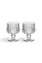 Crystal Cut Glass Coffee Water Glass/Cup Set of 6 - 5