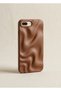 iPhone 7 Plus/Iphone 8 Plus Compatible Case. Embossed Wave Design Case-Brown - 2