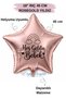 18 Inch Rose Gold Star Foil Balloon |   Welcome Baby Rainbow Printed |   Newborn Baby Shower Hospital Room Decoration Balloon