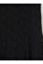 Esvab • Modern & Distinctive A-Line Skirt with Waist Drawstring and Lace - 3