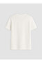 Two Mt Shop Quality Lcw Vision Ecru Combed Cotton Printed Standard & Regular Short Sleeve Women's T-Shirt - 6