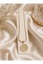 Stylish Gold-Tone Steel Necklace - 2