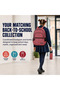 School Backpack + 400ml Bottle Set,(1 Red -2 Pc) - 3