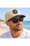 Beige Cotton Cap for Men - 2