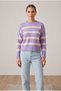 Crew Neck Striped Women's Sweater