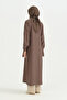 Cep Detailed Belted Tencel Ferace - Light Brown - 8