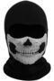 Black Balaclava Ghosts Skull Full Face Mask, Windproof Ski Motorcycle Face Masks Tactical Balaclava - 2
