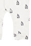 Baby Boy Ecru Black Milk Bottle Printed Snap-On Jumpsuit 0-3 Months - 4