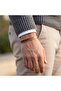 Copper Bracelet with Leopard Pattern and Magnet Tip Open Handcuff Men's Accessory - 2