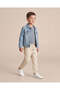 Boys Beige Pull On Twill Trousers - 2
