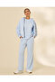 Women Blue Wide Leg Active Pants - 2