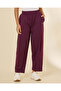 Women Mauve Front Pleat Detail Active Pants