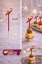 Pack of 50 I 9 cm Knotted Red Bamboo Toothpicks Cocktail Toothpicks Presentation Sticks Snack Toothpicks - 7