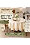 Ruffled Round Tablecloth |   Liquid-Proof Cotton Linen |   Dertsiz Tablecloth |   Custom Size Option Available |   Oeko-Tex 100 - 3