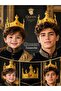 Luxurious Looking Stone King Prince Boy's Crown Mica Unbreakable Plastic Crown Party Costume Accessory Gold Gold - 4