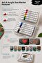 12-Piece Art-X Acrylic Duo Marker Set with Carrying Case - 3