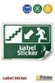 Fire Exit Staircase Isg Warning Sign Sticker 70X100 cm