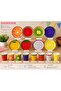 Fruit Party Summer Colorful Pastel Color Themed Cardboard Plates and Cups 8 Pcs - 4