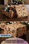 New Year & Christmas Gift Box - Kraft Christmas Patterned Gift Box - 1 Piece (15X15X10 cm)