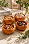 100% Natural Oak & Beech Wood Snack Bowl, Nut Bowl, and Turkish Delight Bowl – Decorative Serving Bowl with Metal Grid Lid - Dowry Box, Gift Box