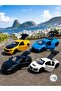 4-Piece Die Cast Metal Sports Car Set – 1:64 Scale – Pull-Back Mechanism – Opening Doors & Trunk – Boxed Collection - 3