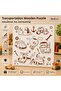 Cute Friends Wooden Puzzle - Educational and Learning Preschool Intelligence Game (20X20 cm)